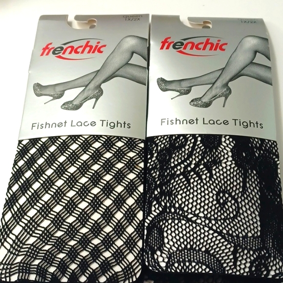*NWT* Frenchic Fishnet Lace Tight (4 pk) Sz 1x/2x - Picture 2 of 6